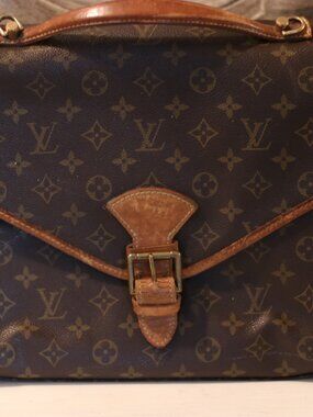 Vintage Louis Vuitton Monogram Bel Air Messenger Bag / Briefcase